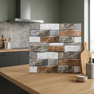 Ladrillos de Piedra Premium, Azulejo Digital Gris Marfil 30x60cm 12x24, Azulejo de Pared Cerámico Esmaltado 300x600mm, Azulejo Cerámico de Alta Calidad - Product Image 6