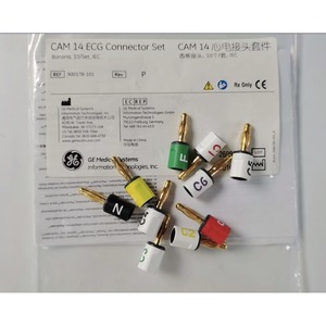Conector Tipo Banana Metálico Estándar Europeo para Máquina de ECG GE Genuine CAM14 Serie MAC5000, 10 Piezas/Juego - Product Image 2