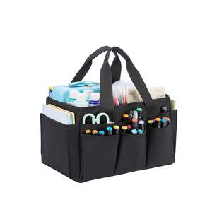 Sac de toilettage <span class=keywords><strong>pour</strong></span> animaux de compagnie imperméable et tendance, sac fourre-tout en néoprène, organisateur d'art, fermeture à glissière, fournitures de nettoyage, panier multifonctionnel - Product Image 1
