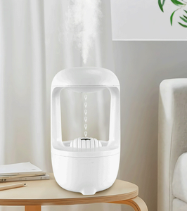 Humidificateur ultrasonique portable de table, diffuseur d'aromathérapie avec veilleuse, alimentation USB, commande tactile, <0,5 L, plastique - Product Image 2
