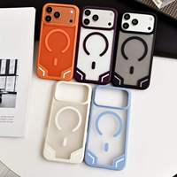 Étui de téléphone magnétique Armor, coque de protection en PC et TPU givrée, antichoc, translucide, pour iPhone 18 Pro Max