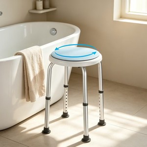 Chaise de douche Tomoyuki en alliage d'aluminium, siège antidérapant pour personnes âgées et femmes enceintes, équipement de sécurité pour la salle de bain - Product Image 2