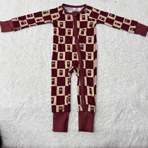 Chick-fil-A Design Bambus Baby Strampler mit Reißverschluss für Kleinkinder und Neugeborene - Product Image 3