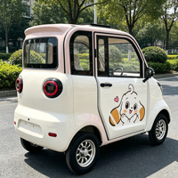 Voiture électrique miniature pour femmes, 4 roues, cabine fermée, faible vitesse, véhicule électrique urbain pour trajets courts