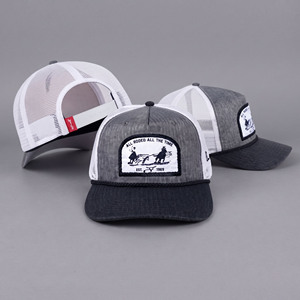 Casquette de baseball trucker personnalisée de haute qualité avec patch tissé, maille respirante et fermeture snapback à cordon, 5 panneaux, vente en gros - Product Image 6