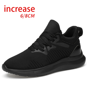 Chaussures d'été pour hommes augmentant la taille de 8 cm, nouveau design en maille respirante, style décontracté tendance pour les sports de plein air - Product Image 1