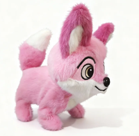 Renard en peluche astucieux - Jouet interactif amusant qui marche et aboie, compagnon ludique