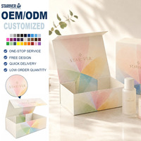 Boîte cadeau magnétique personnalisée imprimée en aquarelle, boîte d'emballage rigide pliable en carton pastel pour les cadeaux d'anniversaire et de la Saint-Valentin