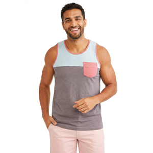 Camiseta sin Mangas para Hombre de Primera Calidad, Última Moda, Ligera, Cómoda, Ajustable, de Gran Venta - Product Image 1