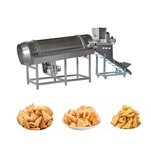 Sunward Machinery 2022 Fully Automatic Fried Corn Chips Flour Snacks Pellet Production Line Snack Pellets Machine