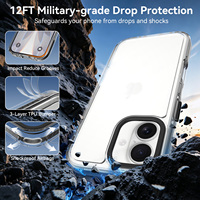 Coque de téléphone portable transparente antichoc personnalisée de haute qualité avec cadre d'objectif métallique anti-rayures pour iPhone 17 – Vente en gros