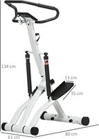 Mini stepper d'escalier multifonction avec réglage de la résistance Mains courantes Cardio Climbing Machine Fitness Equipment