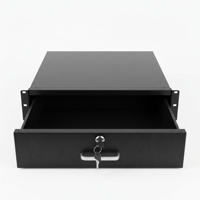 Tiroir coulissant pour rack 19 pouces 1U 2U 3U 4U, boîte de rangement pour armoire de serveur/rack réseau, étagère cantilever, revêtement poudré, IP20, en stock