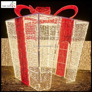 Christmas decoration <b>led</b> <b>lights</b> gift <b>boxes</b> motif holiday decorations outdoor - Product Image 5