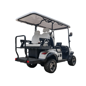 Voiturette de golf électrique semi-automatique commerciale 4 places, véhicule de tourisme, système 60V Zhejiang, charge en 6-8 heures, propulsion arrière - Product Image 1