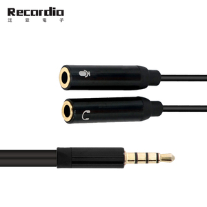 Cavo Splitter Audio GAZ-CB37 per Cuffie, Adattatore da <span class=keywords><strong>Jack</strong></span> Maschio 3.5mm a <span class=keywords><strong>2</strong></span> Femmine, Cavo Aux - Product Image 3