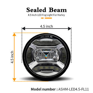 O-sram 4.5 "led feux de brouillard de croisement clignotant auxiliaire lampe de conduite pour moto Touring <span class=keywords><strong>Street</strong></span> Glide/Electra Glide/Road King - Product Image 2