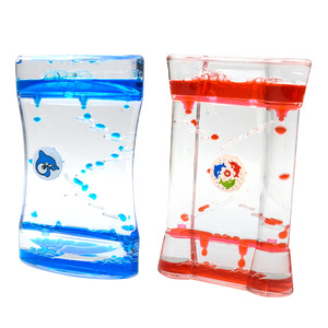 Minuteur à mouvement liquide, <span class=keywords><strong>sablier</strong></span> liquide, ornement à huile acrylique, jouet apaisant anti-stress - Product Image 5