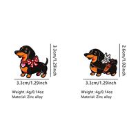 Penjualan Panas Bros Pin Enamel Dachshund Lucu untuk Pakaian Tas Hadiah Valentine Perhiasan Fashion Grosir