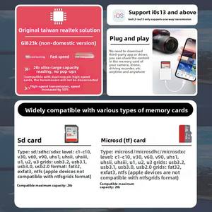 Type-C <strong>Adapter</strong> for Phones Compatible for iPad Memory Cards for <strong>Camera</strong> Card Reader OTG Model 2-G531-G532-02 - Product Image 3