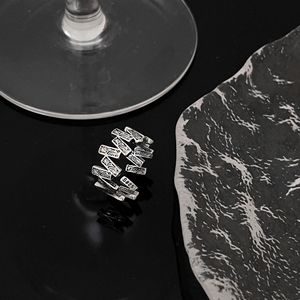 Yinruitai S925 Sterling Silver <b>Open</b> <b>Ring</b> Floral Pattern Geometric Shape Women's Everyday Wear Fine Jewelry - Product Image 2