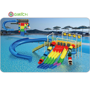 Phổ biến sợi thủy tinh trượt nước nhà máy trượt được sử dụng với công viên nước đa trò chơi nước jmq18170c - Product Image 6