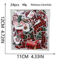 Patch en tissu polyester brodé à l'ordinateur, série de Noël en dessin animé, motif sapin de Noël et bonhomme de neige, personnalisable pour vêtements