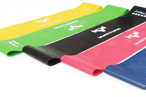 Set tali resistensi lateks Mini, Anti selip kebugaran permukaan lateks - Product Image 4