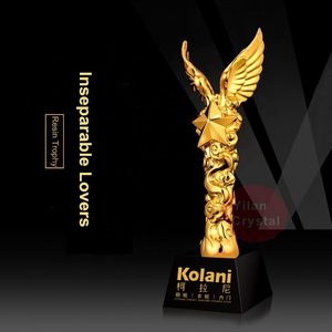 Trofeo Artigianale in Resina Dipinto a Mano con Finitura Elettroplaccata Oro, Argento e Bronzo, Scultura <span class=keywords><strong>3D</strong></span> Personalizzata, Fornitura Diretta dalla Fabbrica Yilan - Product Image 2