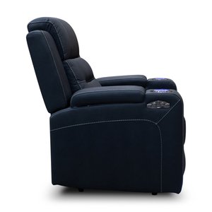 <span class=keywords><strong>Fauteuil</strong></span> inclinable chauffant et massant CYPowered moderne avec télécommande en cuir synthétique et structure en bois - Canapé de cinéma maison - Product Image 6