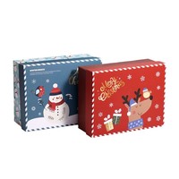 Boîtes de papier de Noël personnalisées en gros pour l'emballage de biscuits au chocolat et de biscuits en papier pour cadeau