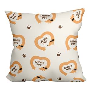 Custom all'ingrosso Happy dachund Pattern pelle Friendly comfort Home Hotel decorazione ospedaliera sublimazione fodera cuscino - Product Image 1