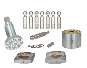Aksesori pompa utama ekskavator hidrolik 30885 NV111 Set panduan bola pelat - Product Image 3