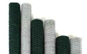 PVC coated galvanized 1/2'' hexagonal wire mesh poultry farm woven small hole chicken wire meshpvc wire chicken roll