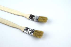 Fabricant de pinceaux à peinture pour <span class=keywords><strong>radiateur</strong></span> à angle, manche long en bois, poils blancs - Product Image 5