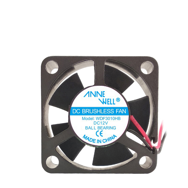 ANNEWELL 3010DC12V 3cm 30x10mm Brushless DC Cooling Fan Ball Bearing OEM Industrial Exhaust Fan