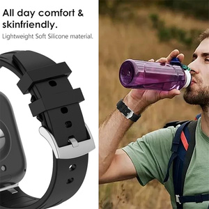 Conector de Metal de Acero Inoxidable con Correa de Goma de Fluororubber para Redmi Watch 6 5 4, Correa para <span class=keywords><strong>Xiaomi</strong></span> <span class=keywords><strong>Band</strong></span> 10 Pro 9 Pro - Product Image 5