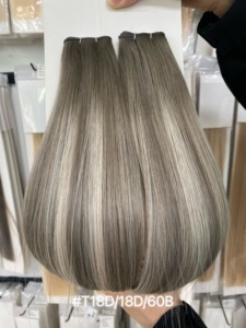 Extensioni per <span class=keywords><strong>capelli</strong></span> Luxsea Hair XO Butterfly Weft, <span class=keywords><strong>capelli</strong></span> umani vergini Remy a doppia trama, colore biondo <span class=keywords><strong>chiaro</strong></span>. - Product Image 3