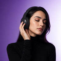 Casque supra-auriculaire de haute qualité avec version 5.4 et grande batterie ANC 400mAh et haut-parleur 40mm