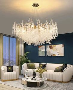 Современная медная люстра для художников, декоративная люстра высокого класса, хрустальная лампа, подвесной светильник для свадебной виллы - Product Image 3