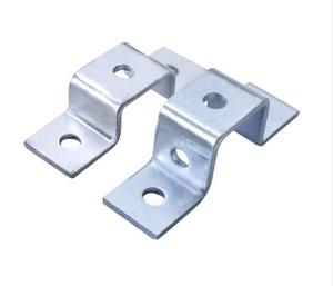 Accessoires de canalisation : Connecteurs en U, attaches de selle carrées en acier pour profilés en C, connecteurs croisés pour montants - Product Image 1