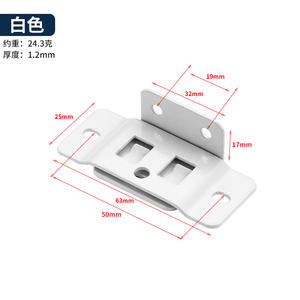 Clips d'angle de fixation en acier laminé à froid deux-en-un pour support de panneaux, renforcement d'armoires, fixation rapide pour panneaux en bois, étanche - Product Image 2
