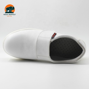 Rocky Buffalo Adjustable <strong>Velcro</strong> Safety <strong>Shoes</strong> White Steel Toe Cap Women <strong>Men</strong> Work Safety <strong>Shoes</strong> - Product Image 3