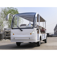 Vehículo Eléctrico Turístico con Techo Abatible, Autobús de Transporte con Batería para Recorridos por Campus Universitarios, Fábricas y Parques