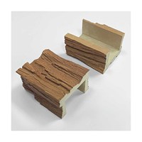 Tamaño personalizado Longitud Precio al por mayor Venta caliente Pu Laminado Techo de madera artificial Vigas de madera de imitación
