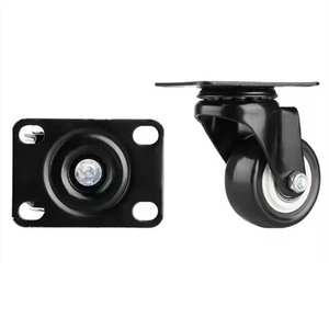 Factory Supply Silent 2 Inch PP Steel Swivel Casters Total Lock Brake Light Duty <b>Replacement</b> <b>Wheels</b> For Storage Rack Furniture - Product Image 5