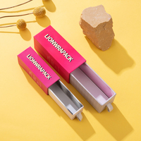 Boîte d'emballage pour rouge à lèvres de style tiroir LionwrapacK, boîte en papier cosmétique personnalisée avec ruban pour l'emballage de maquillage