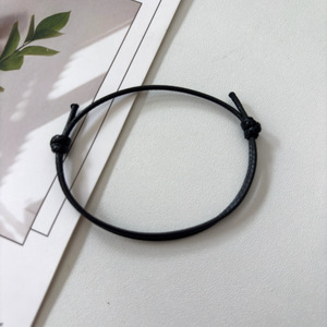 Pulseras de cordón encerado al por mayor, ajustables con nudo deslizante, de cuerda fina, para DIY y dijes - Product Image 5
