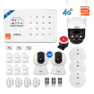 KERUI W184 4G WIFI GSM Haussicherheits-Alarmsystem Alexa-kompatibel 5MP Funktioniert mit Tuya Smart Kamera Drahtloser Türsensor Einbruchmeldeanlage - Product Image 1