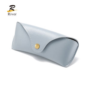 ODM OEM <span class=keywords><strong>Factory</strong></span> Custom Leder Sonnenbrille netui RSC1062 PU Brillen tasche Geprägte Druck brillen etui - Product Image 1